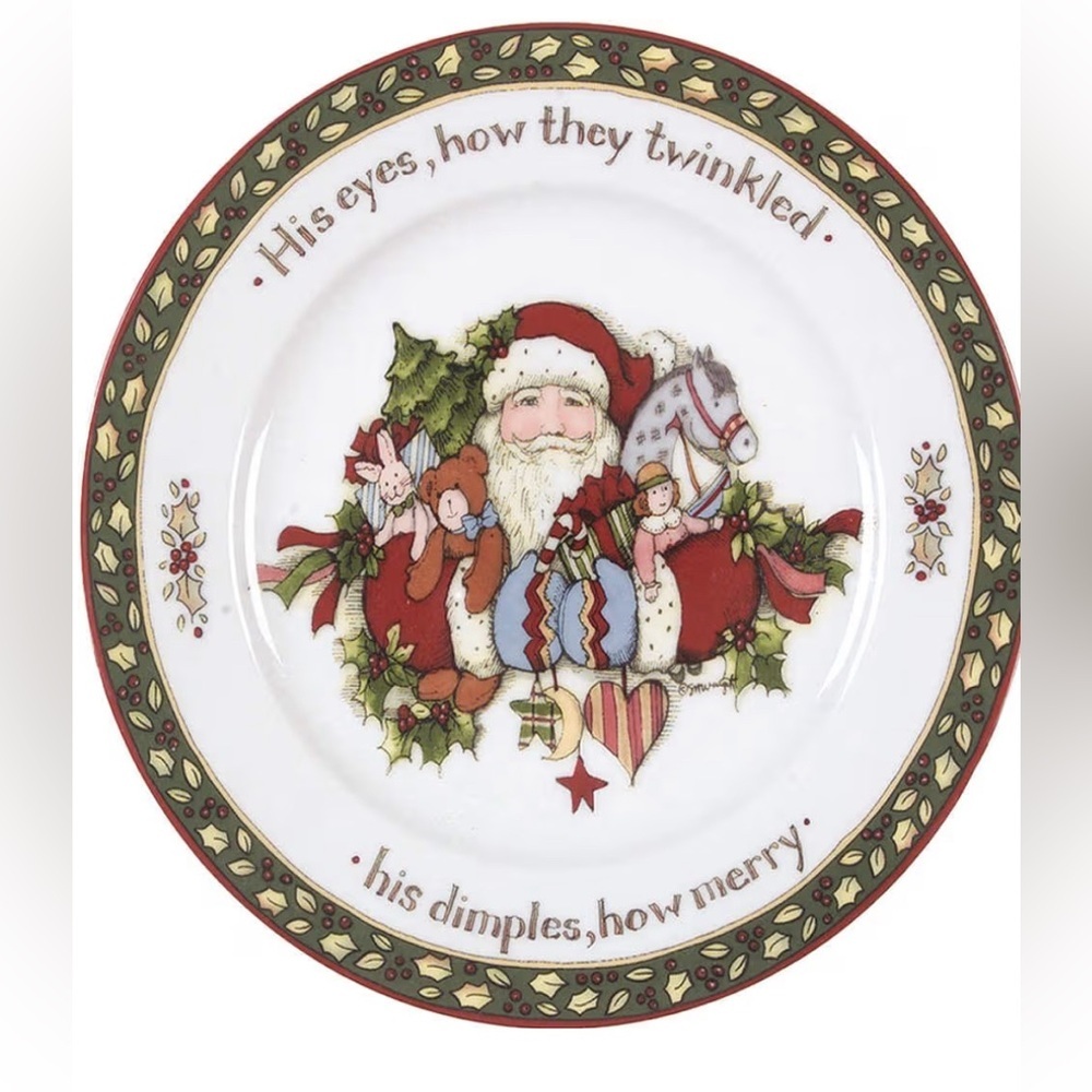 Christmas Santa Decorative Plate